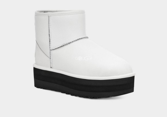 Женские мини угги на платформе UGG Classic Mini Platform Matte