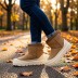 Женские мини угги с галошами Ugg Classic Mini Weather Hybrid Whitecap (Угг Классик мини хабрид белые)