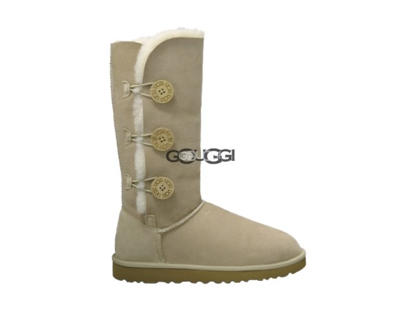 Женские угги с пуговицами Bailey Button Triplet Sand