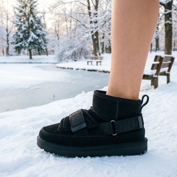 Женские ультра мини угги Ugg Ultra Mini Hybrid - Black