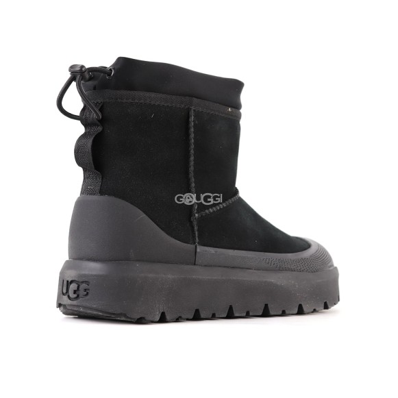 Мужские мини угги с галошами Ugg Mens Classic Mini Weather Hybrid Black