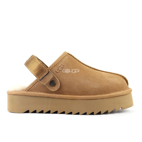 Женские сандалии Goldenstar Clog Platform Chestnut