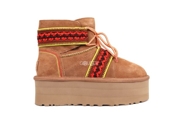 Женские угги Classic Mini II Braid Platform-Org
