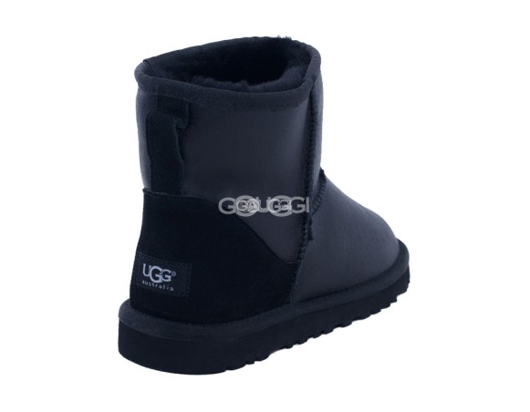 Мужские мини угги Classic Mini Metallic Black