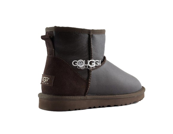 Мужские мини угги Classic Mini Metallic Chocolate