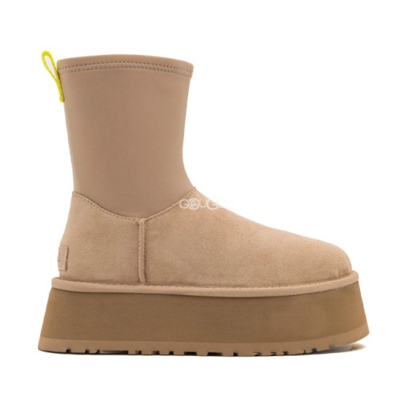 Женские угги  на платформе UGG Classic Dipper Sand