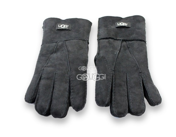 Меховые перчатки мужские UGG Suede Black