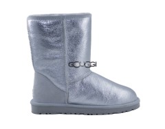 Classic Short Metallic Silver