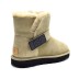 Женские мини угги Ugg Mini Bailey Graphic Logo Suede Sand
